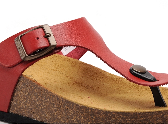 Plakton mules et sabots plats femme cp bolero rouge