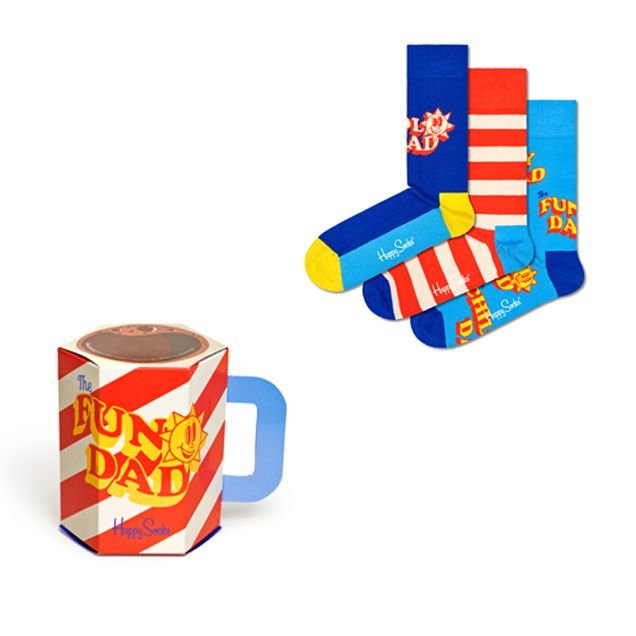 Happy Socks | 3 paar | Fun Dad | maat 41 - 46