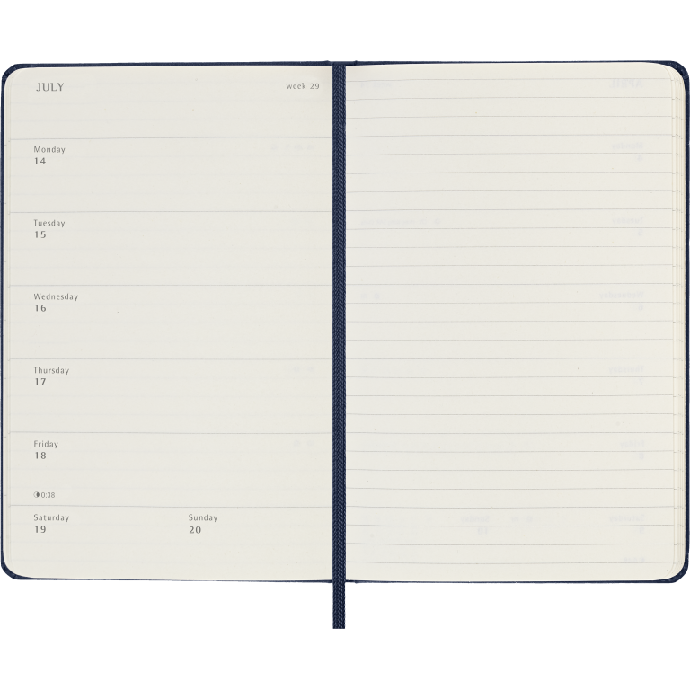 Moleskine Wochenkalender 18 Monate Weekly Notebook