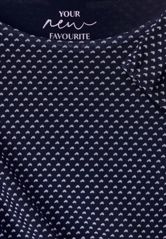 Mesh Midikleid - deep blue