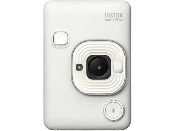 Fujifilm Instax Mini LiPlay - Digitalkamera - kompakt med hurtigfotoprinter - Bluetooth - diset hvid