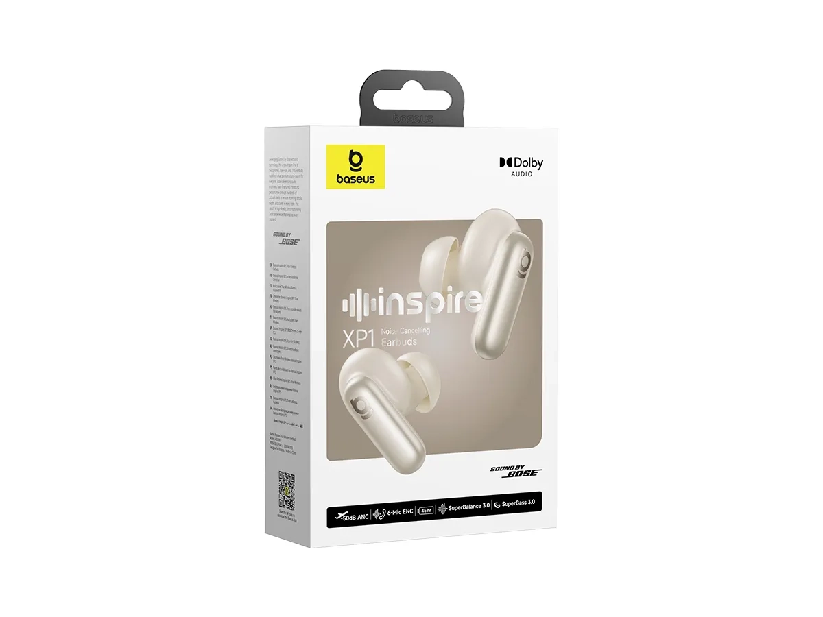 Inspire XP1 TWS ANC In-Ear Bluetooth 6.0 Kopfhörer mit Sound by Bose und Quiet Comfort Ergonomie (A0010903) - Starlight Off-White