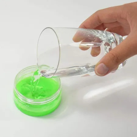 Kögler Schüttelschleim zum Selbermachen, Glow in the Dark, 4 Tüten je 13 g, ergibt 4 x 100 g Knete oder Schleim