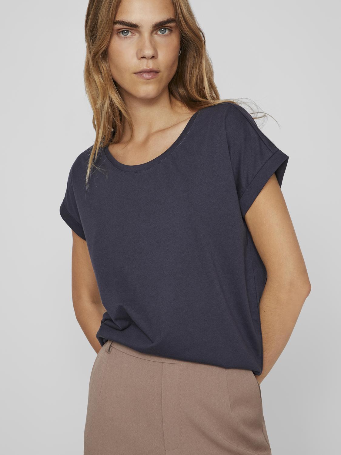 Vila  Vidreamers New Pure t-shirt - Total Eclipse