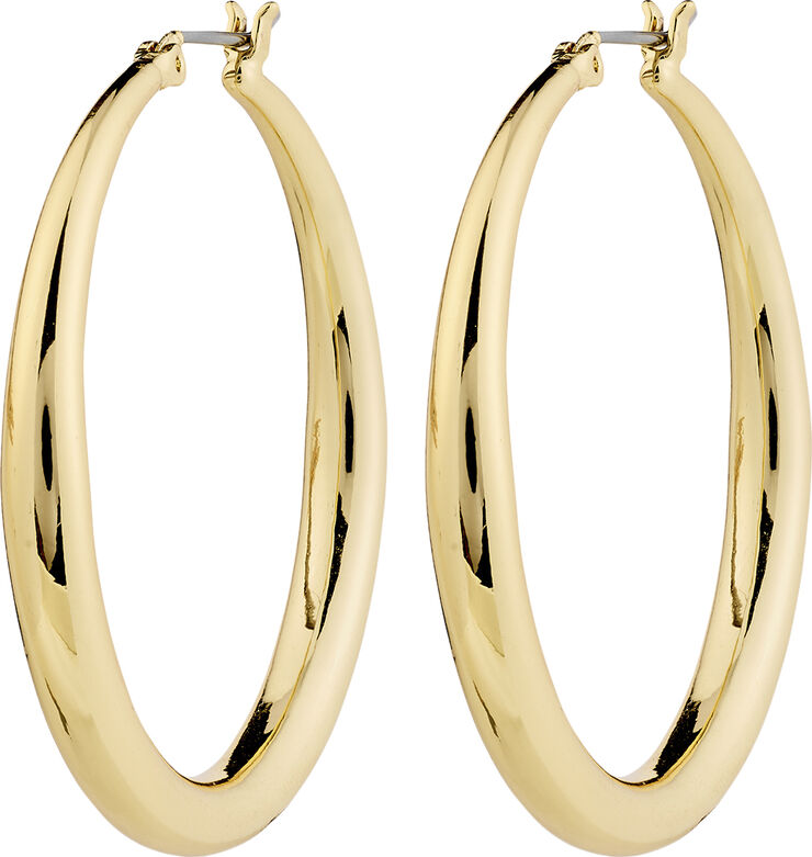 Pilgrim JORUN large hoop earrings gold-plated Guld