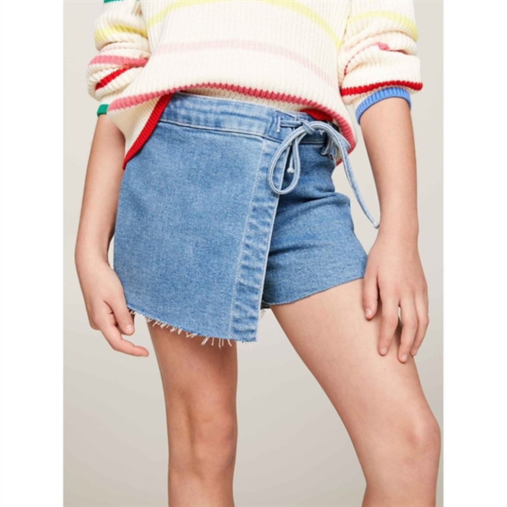 Køb Tommy Hilfiger Denim Skorts Light Wash Lightused