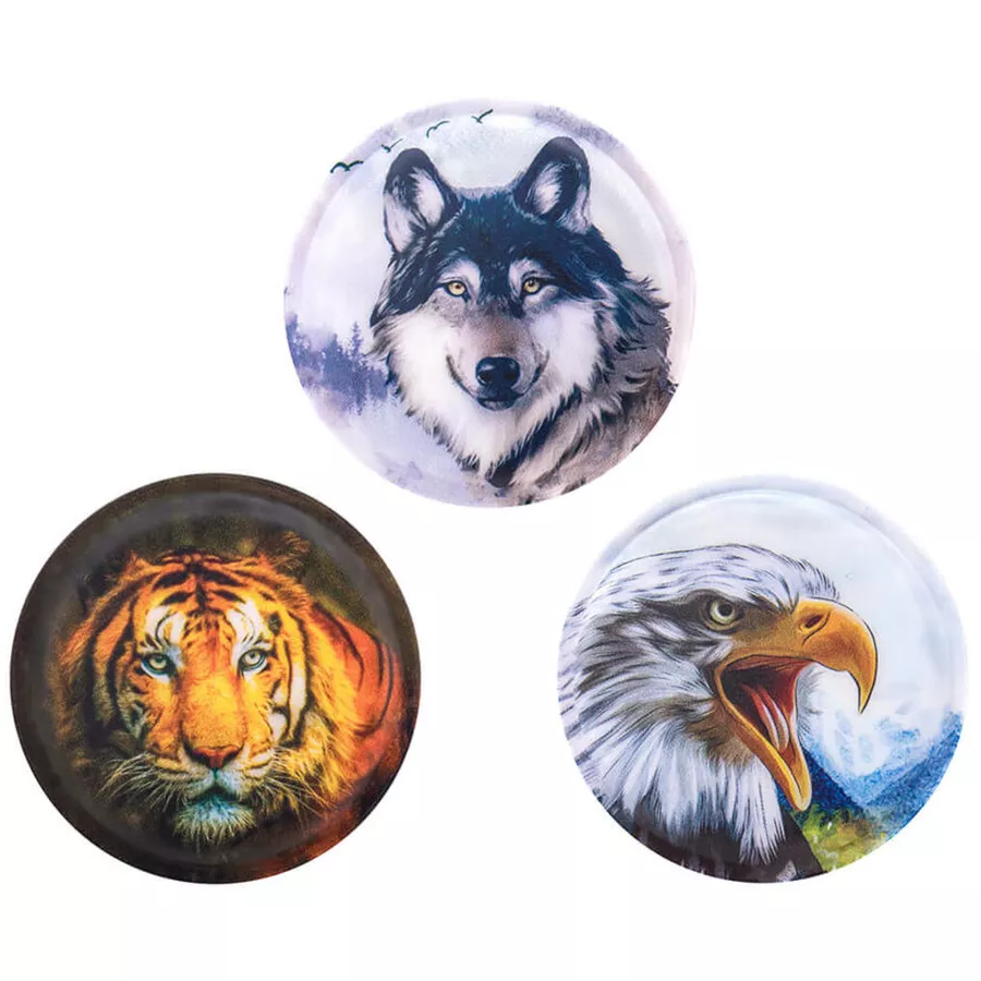 Belmil Patch Belmil Patches mit Klettverschluss Set 3-teilig Wolf