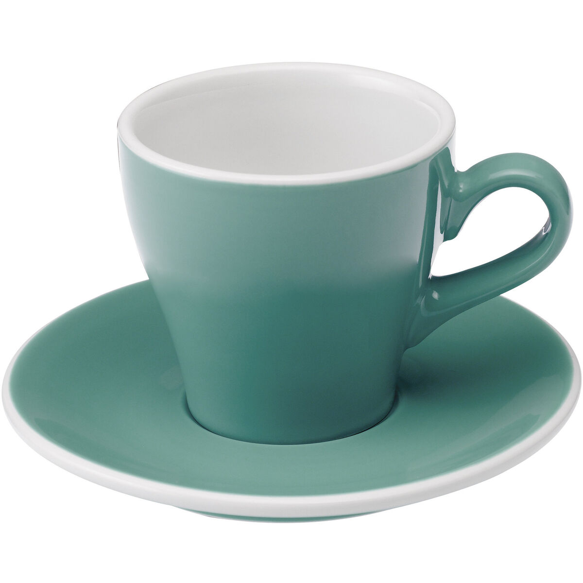 Tulip Cappuccinokopp 180ml., 6 stk., blågrønn