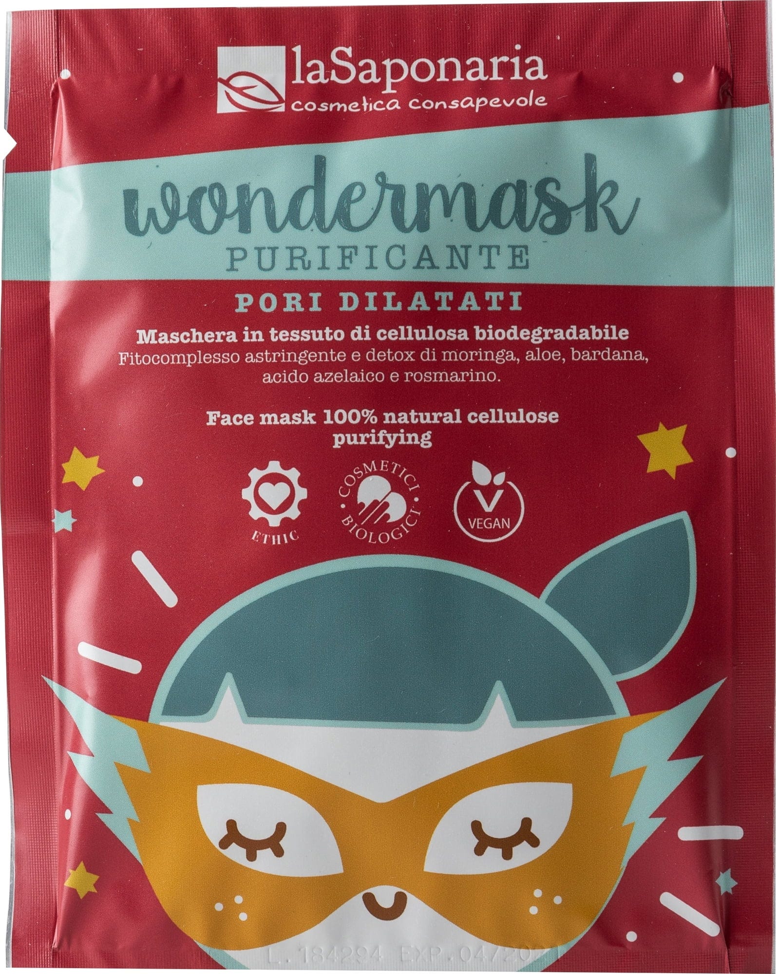La Saponaria  Wondermask Klärende Tuchmaske, 10 ml