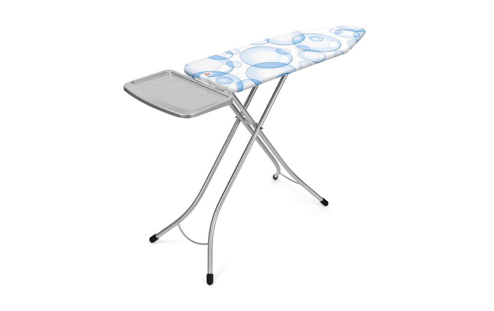 Bügeltisch mit Dampfstationsablage Bubbles<br>Bügelbrett B, 124 cm x 38 cm