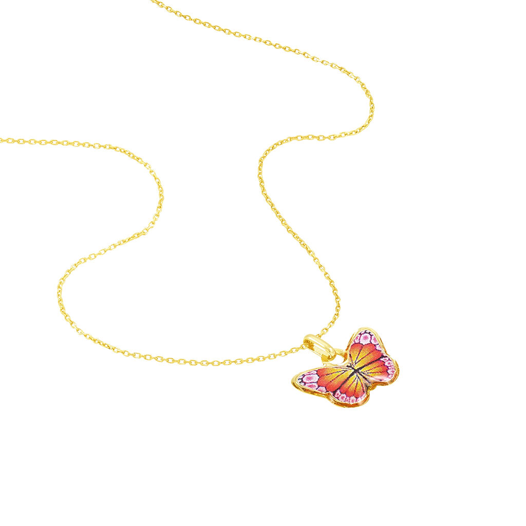Collier Sulivia Papillon Or Jaune