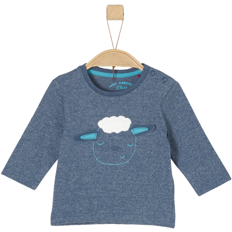 s.Oliver Boys Langarmshirt blue melange