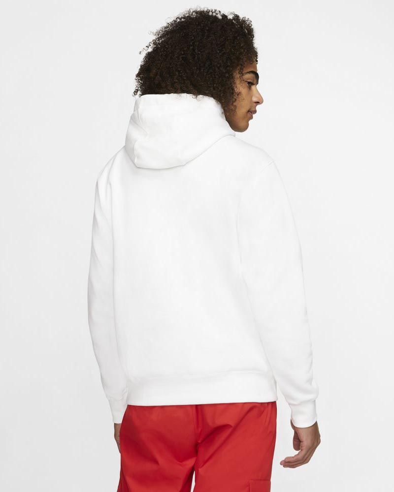 Sweat à capuche Nike Sportswear Club Fleece Blanc pour homme