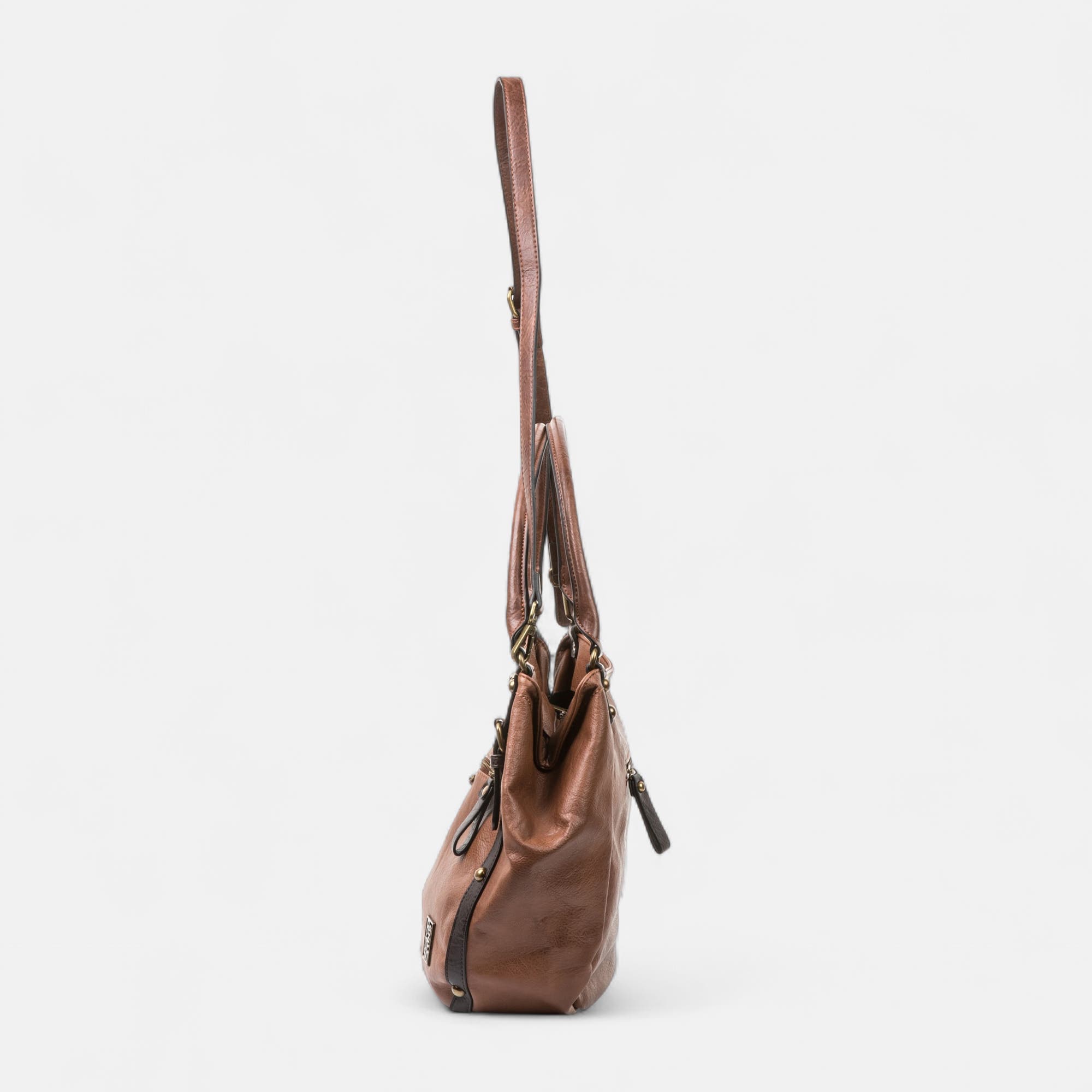 Sac de shopping marron