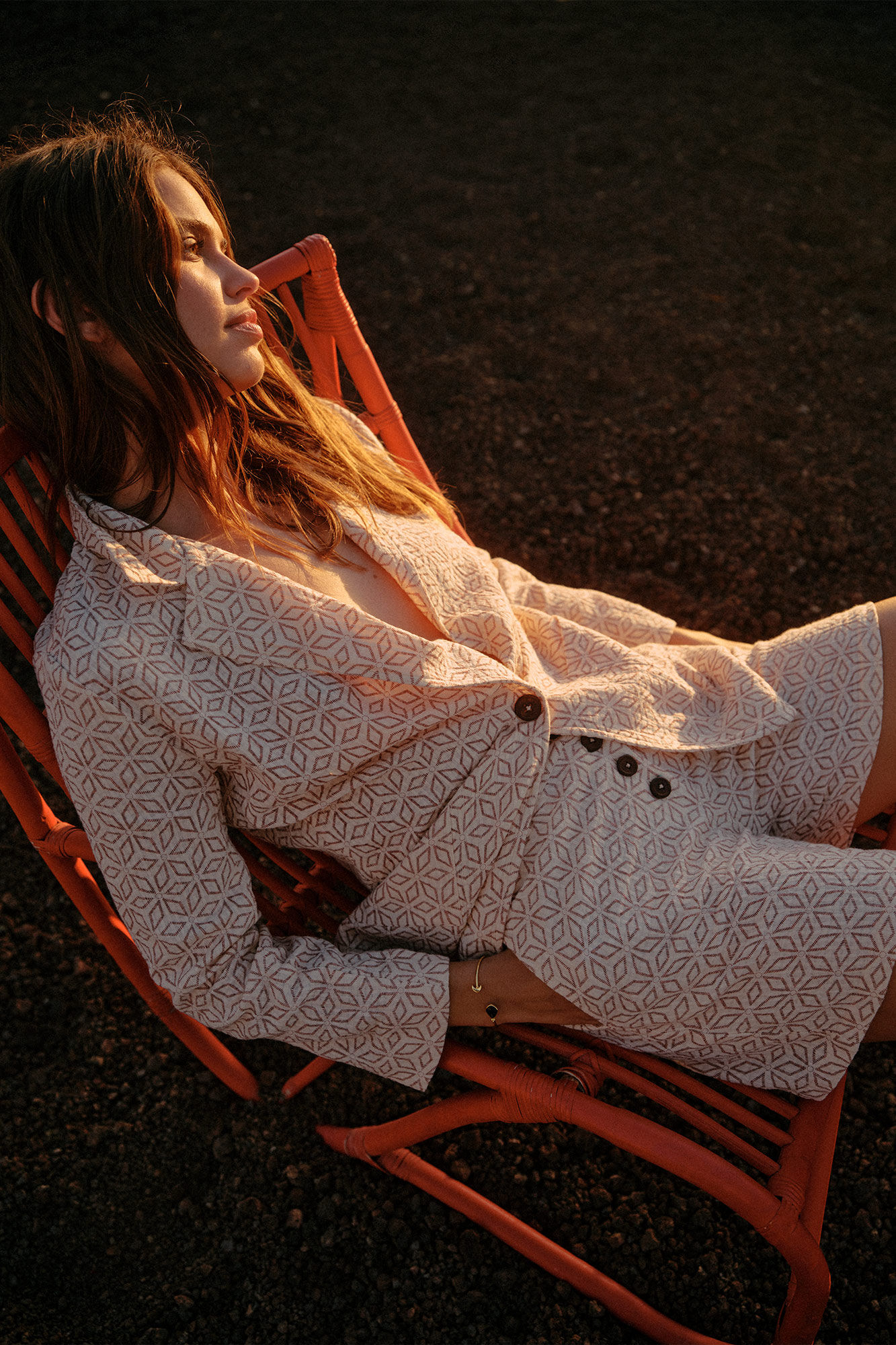 Shorts Jacquard - Estampa Branca