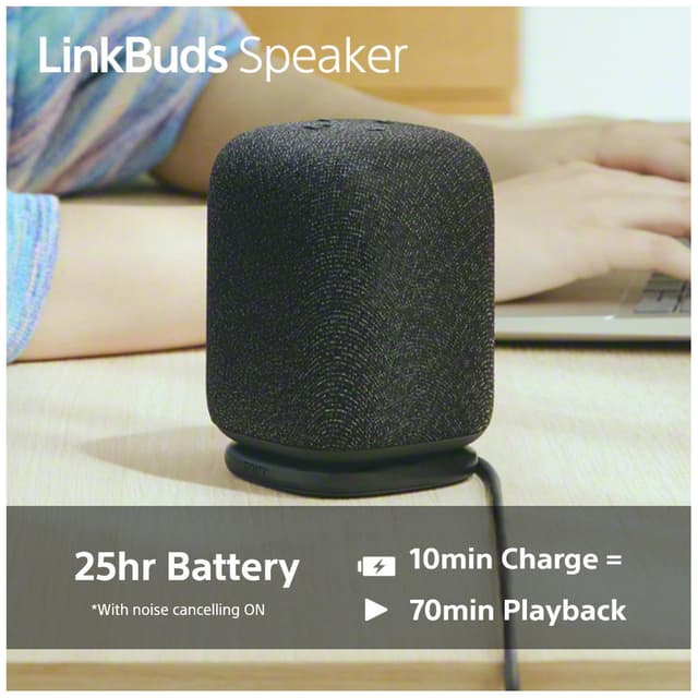 Sony LinkBuds trådløs bærbar højttaler (sort)