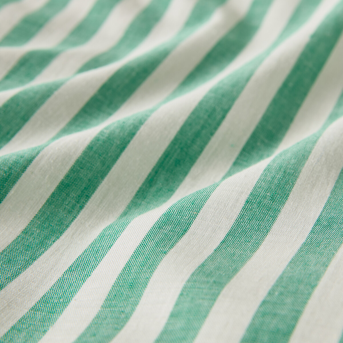 LA REDOUTE INTERIORS<br>Lençol plano de algodão, verde, Soizic