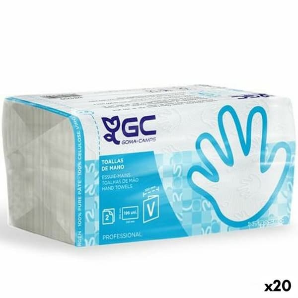 Engangshåndkle GC Xtrasec C3920 Hvit 196 Deler 20 enheter