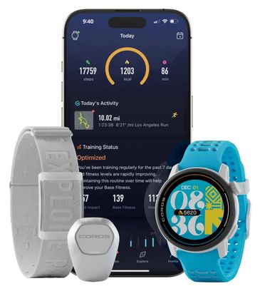 Montre GPS Coros Pace 3 Silicone Édition limitée 'Valencia' - Turquoise