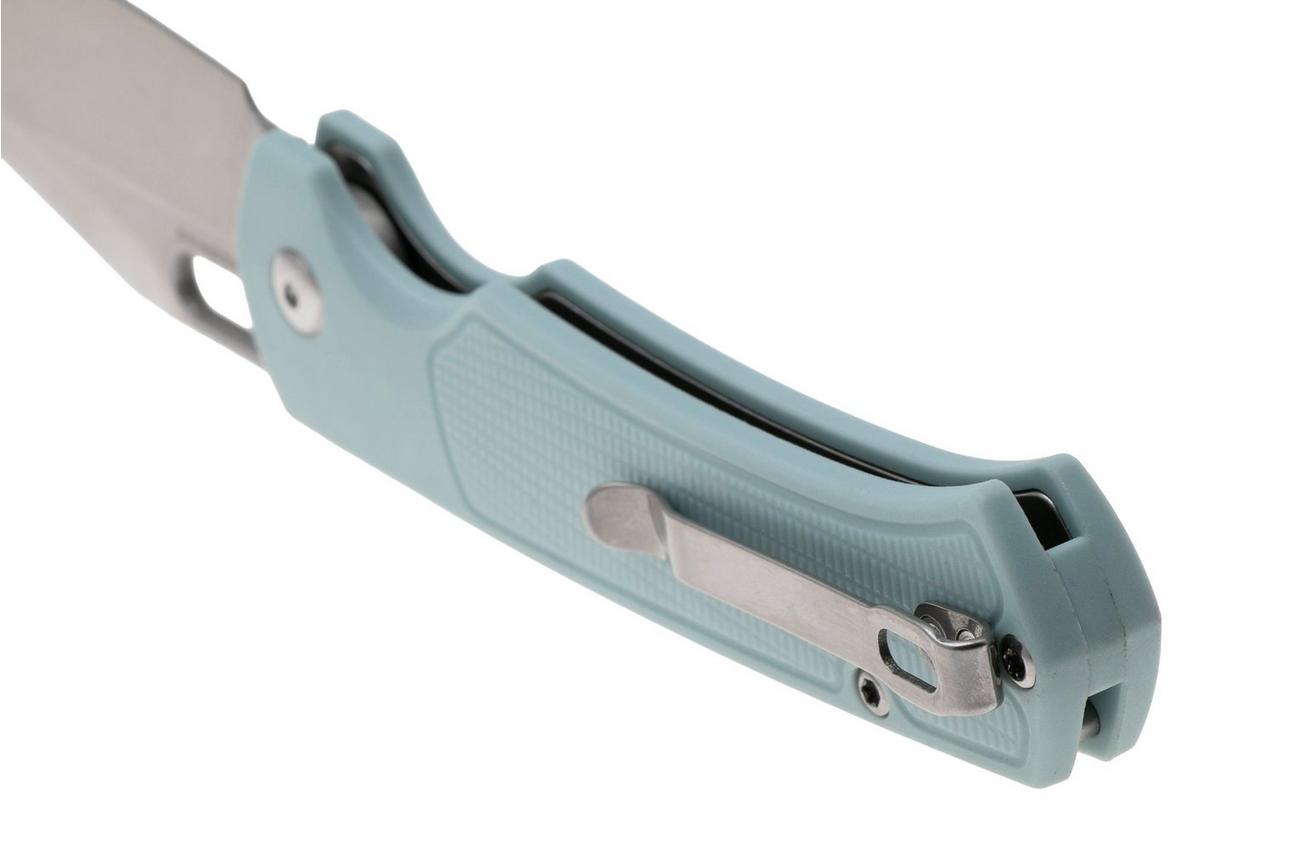 Artisan Cutlery Revel 1867P-MG, Stonewashed AR-RPM9, Ice Blue FRN zakmes, Ray Laconico design