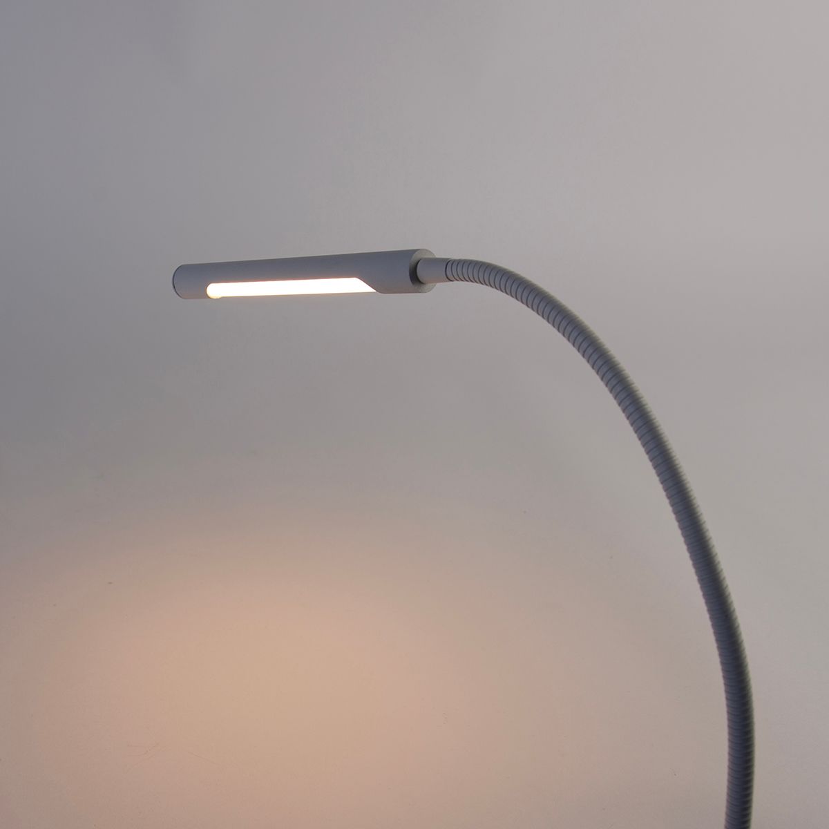 Klem bureaulamp wit incl. LED met touch dimmer - Lionard