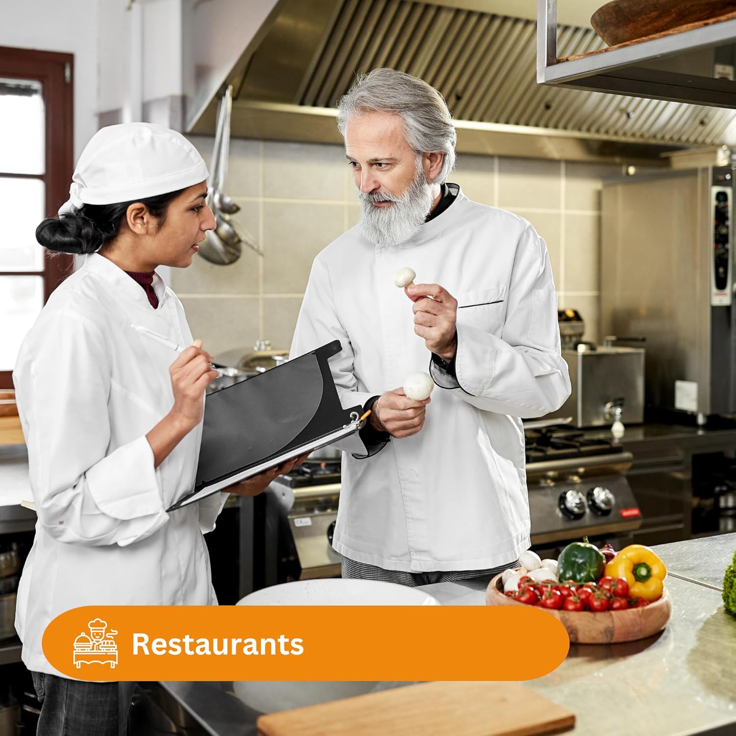 Wandhaube - Maße 100 x 90 cm - Mit LED-Beleuchtung, Drehzahlregler und Motor - Edelstahl AISI 430 - Dunstabzugshaube Ablufthaube Gastro Abzugshaube Gastronomie Freihängend Profiküche