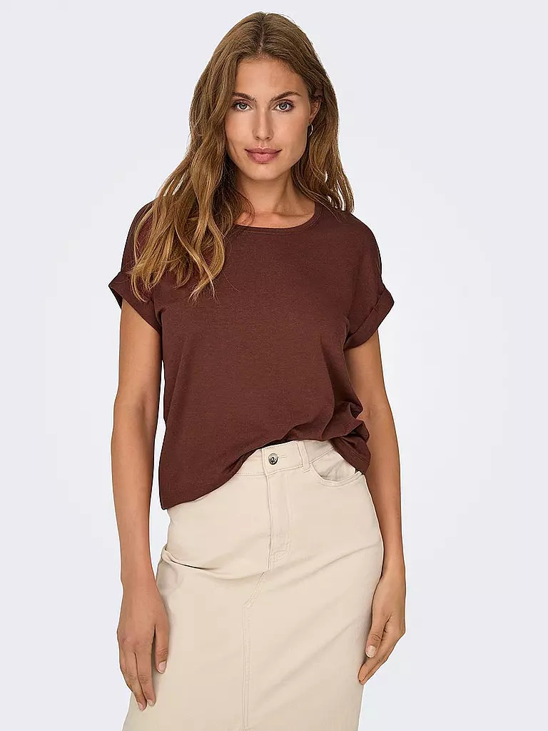 ONLY T-Shirt ONLMOSTER braun