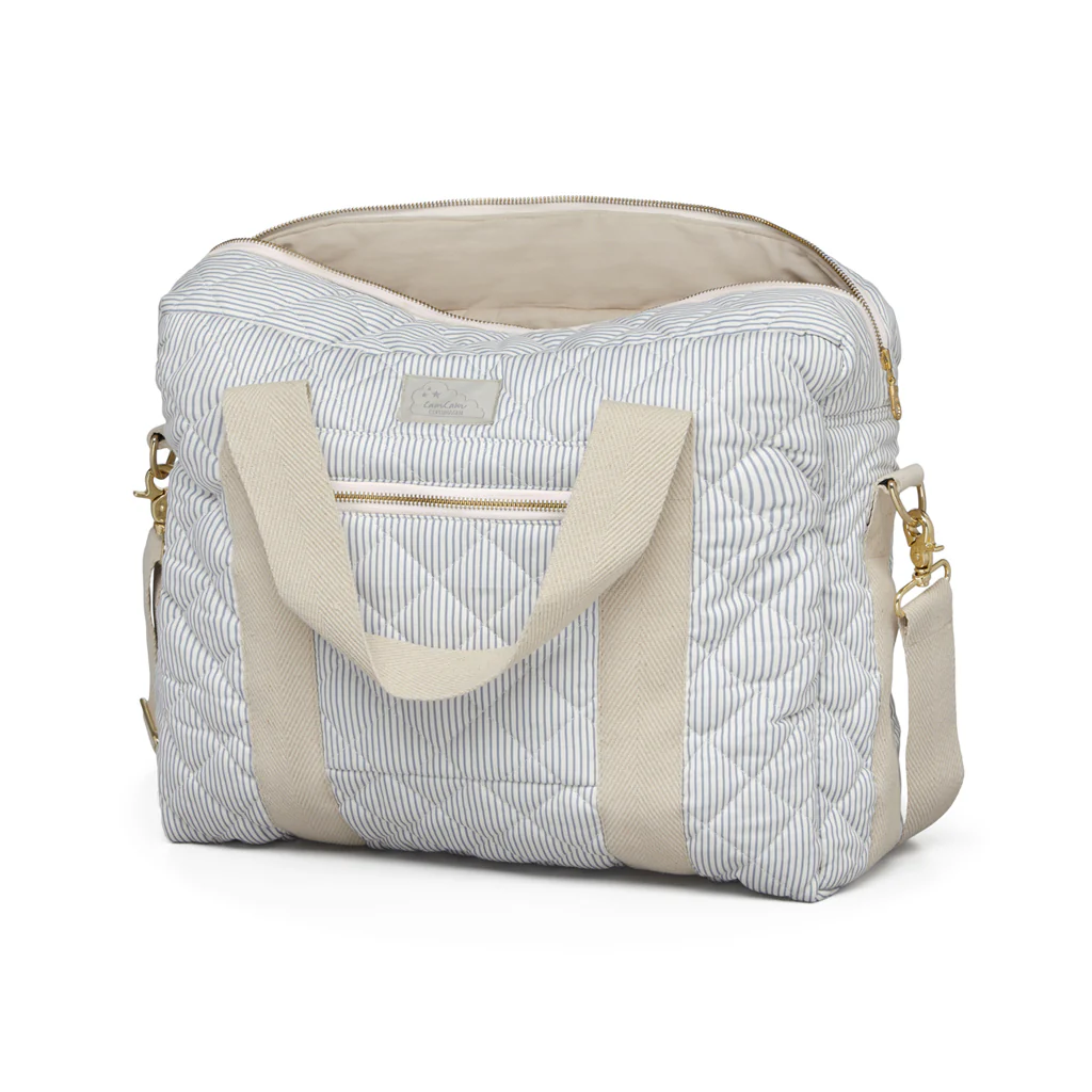 Pusletaske m/stropper - OCS - Classic Stripes Blue