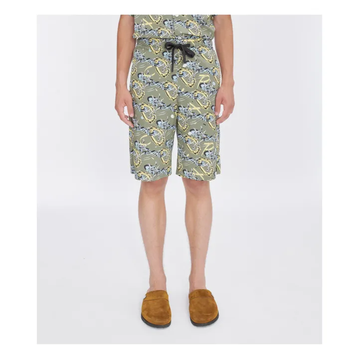 A.P.C. Short Vince Imprimé | Vert kaki