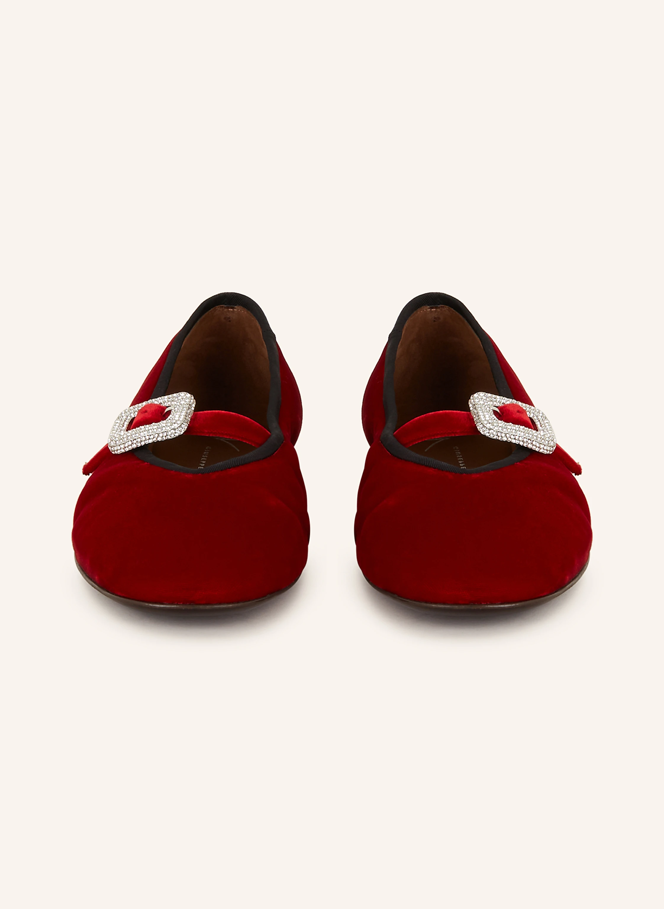 GIUSEPPE ZANOTTI DESIGN Mary-Jane-Ballerinas mit Schmucksteinen