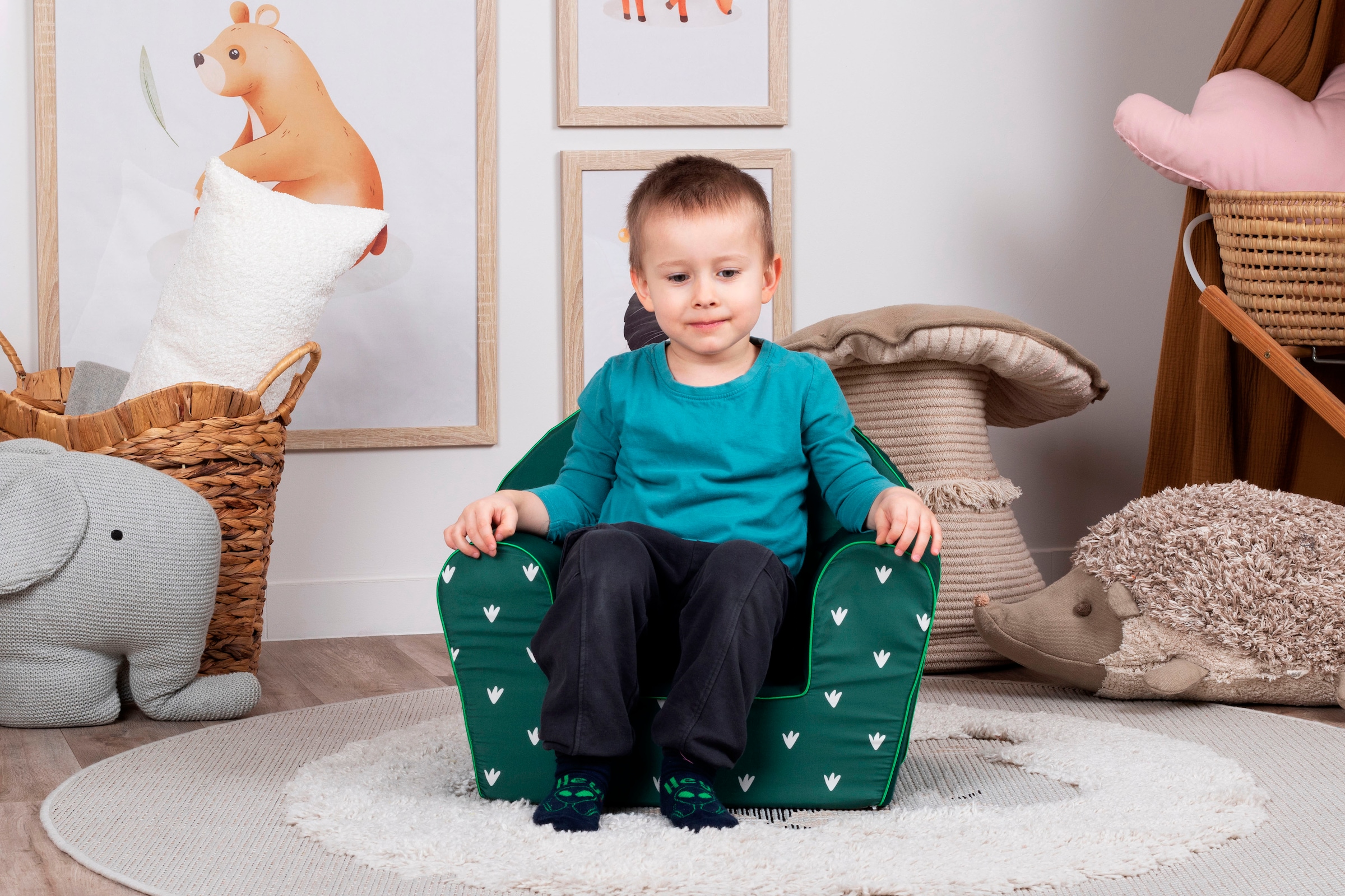 Knorrtoys® Sessel »Green frog« für Kinder; Made in Europe