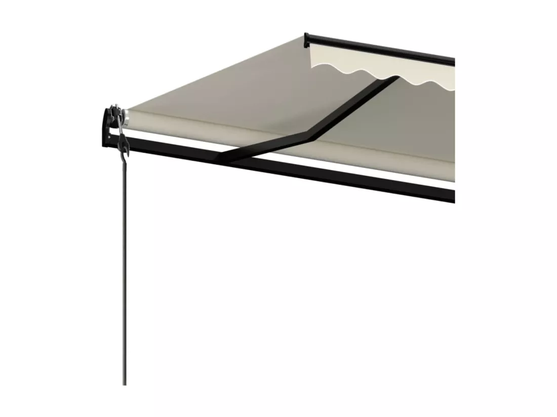 Auvent rétractable automatique 500x300 cm Crème