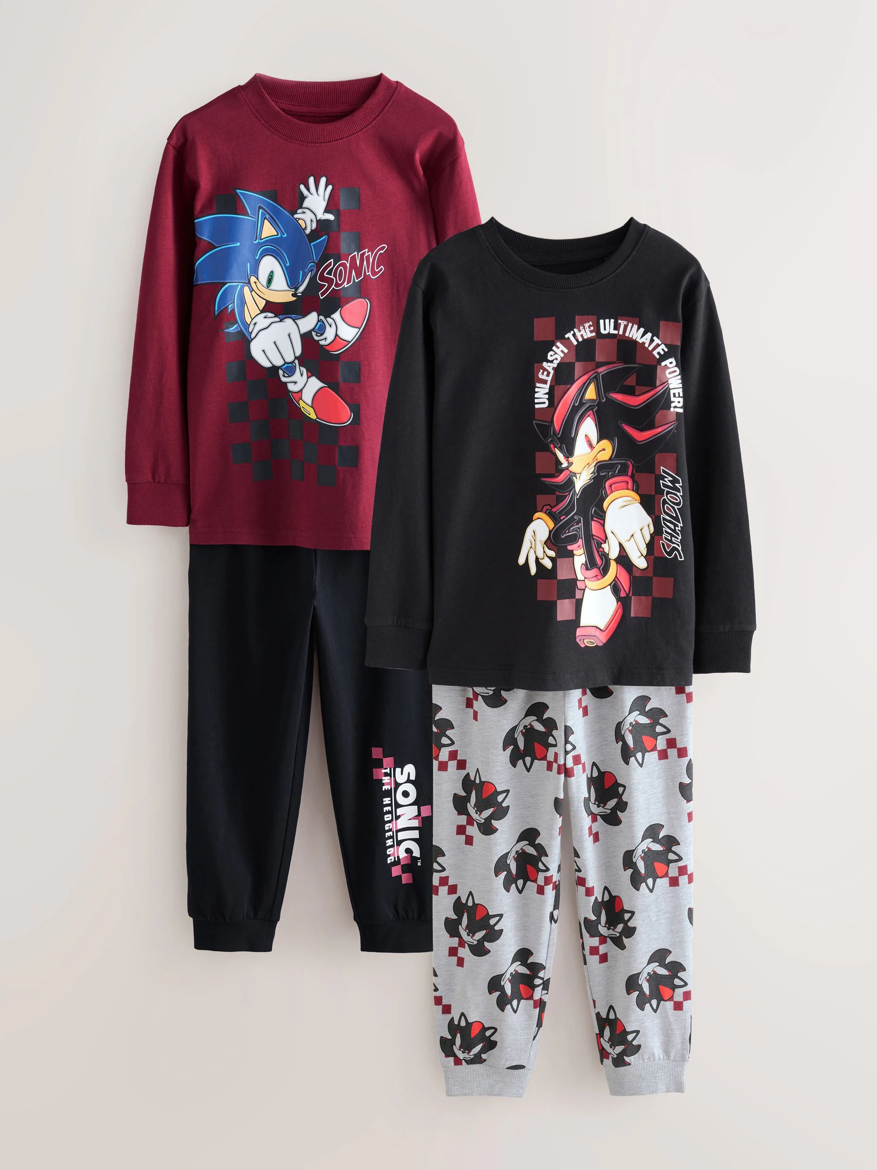 Multi Sonic - Jogger Fit Licentie Pyjama's 2 Verpakking (3-14jr)