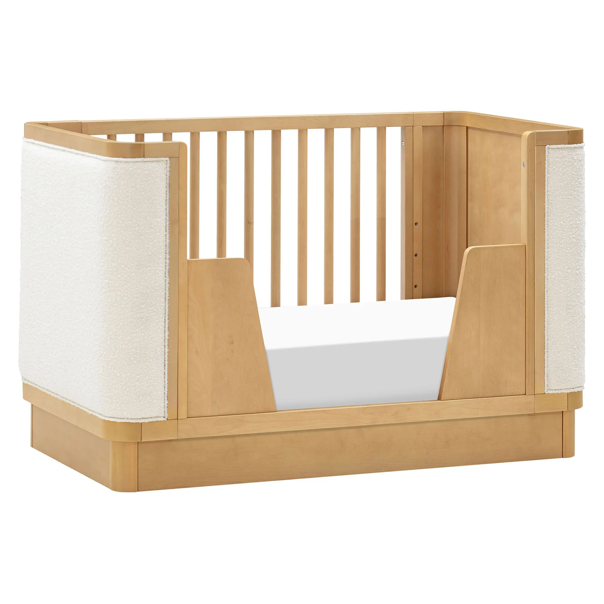 Babyletto Couchette Convertible 4-en-1 Bondi avec Kit de Conversion pour Lit pour tout-petit - Miel avec boucle ivoire