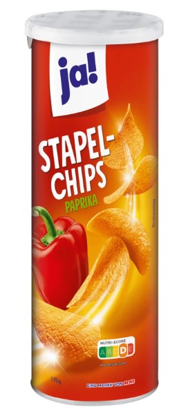 ja! Stapelchips Paprika 175g MHD:11.4.25