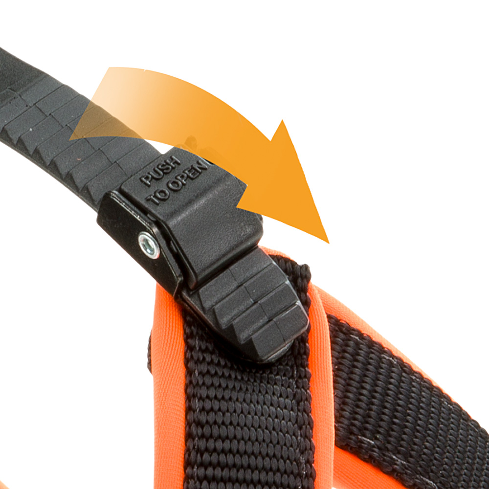 Ferplast harnais ergonomique pour chiens agila fluo 9, ajustement parfait, fermeture à double micro-régulation, rembourrage