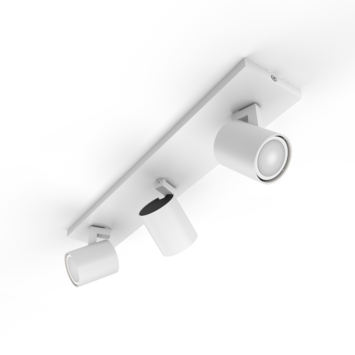 Philips Hue opbouwspot Runner zwart - warm tot koelwit licht 4.2W - 1 spot met dimmer switch