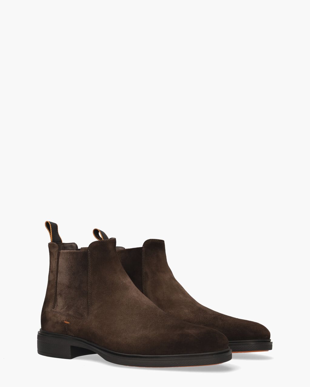 Santoni 18937 Donkerbruin Heren Chelseaboots