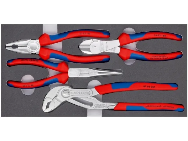 KNIPEX - Tangsæt - 4 stykker - i bakke