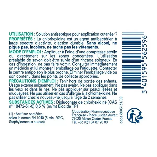 Solução antisséptica Cooper, 12 unidades de dose única de 5 ml