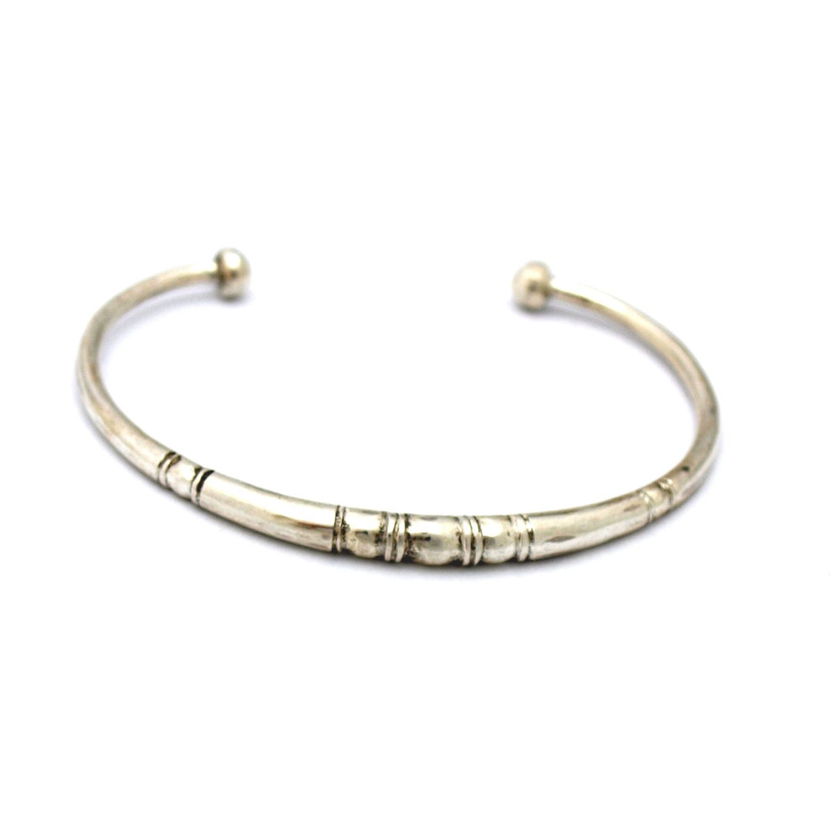Bracelet jonc rigide arrondi touareg