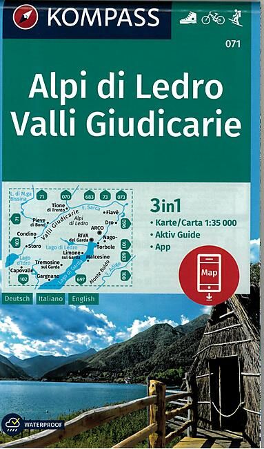 KOMPASS - 071 ALPI DI LEDRO VALLI GIUDICARIE KOMPASS