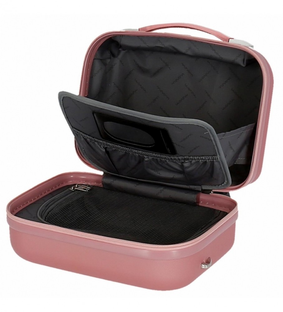 Nécessaire Movom Riga ABS, rosa - 29x21x15cm -