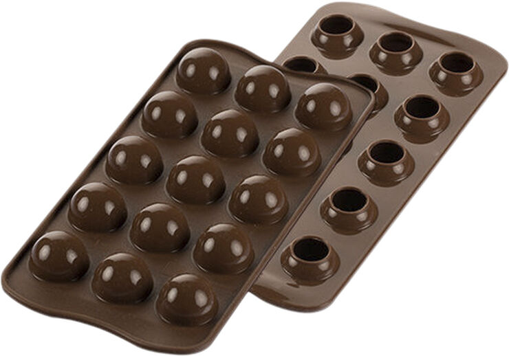 Silikomart KUGLE CHOKOLADEFORM Brun