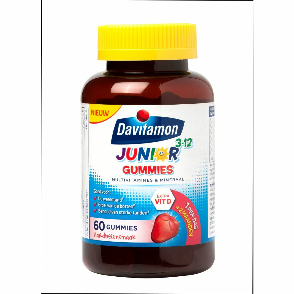 2x Davitamon Junior Gummies 3-12 jaar60 gummies