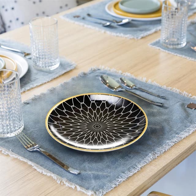 4x Porcelænstallerken Tallerken Serveringstallerken