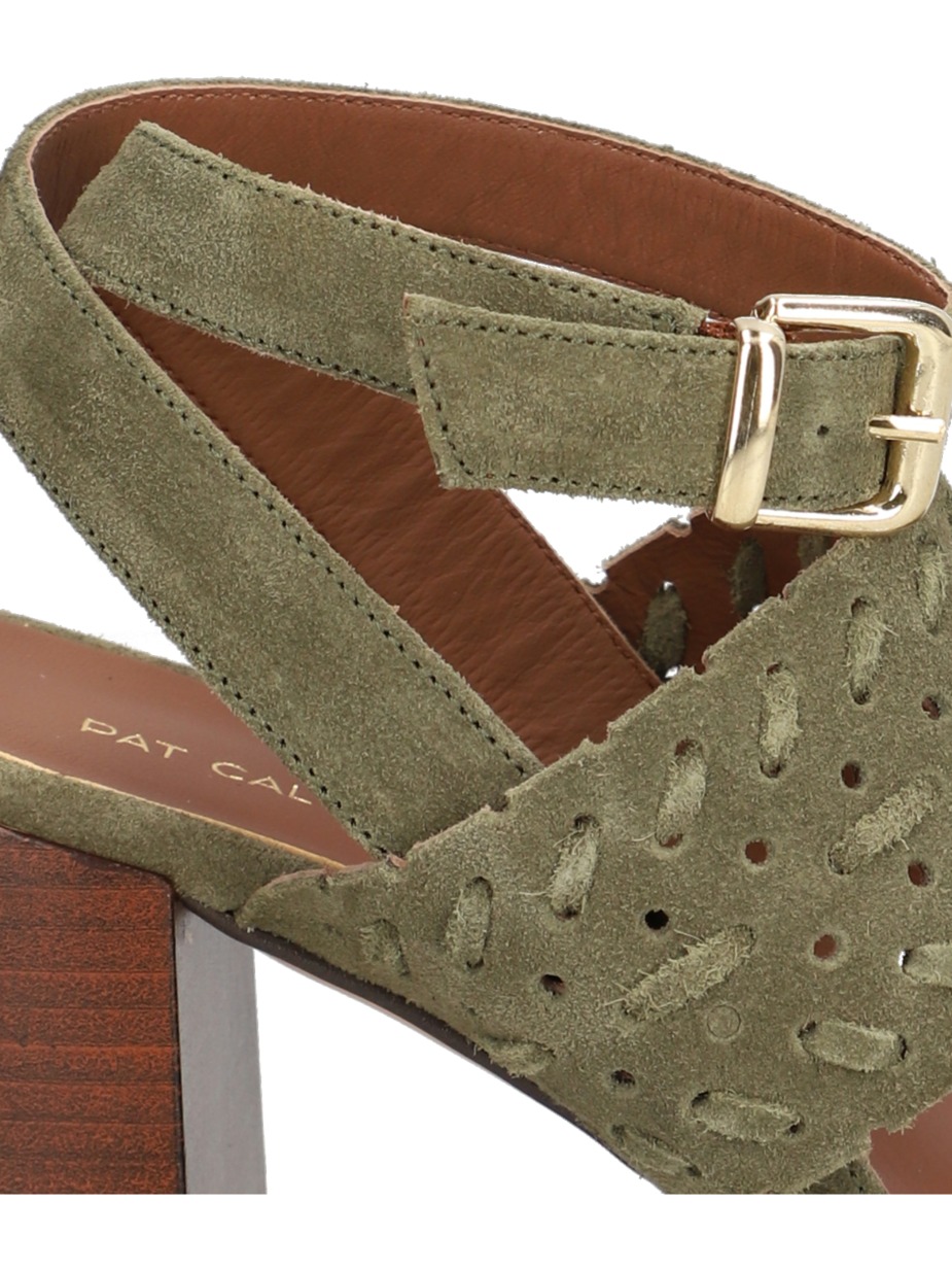 Veloursleder Sandale
