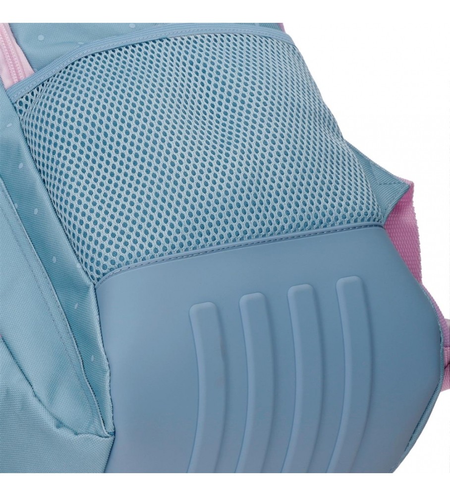 Roll Road Mochila Escolar Roll Road Peace Dos Compartimentos adaptable a carro azul, rosa