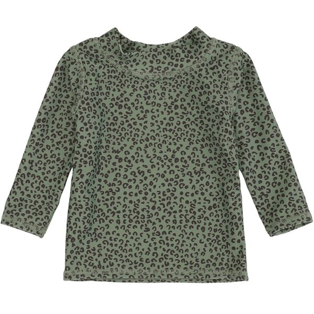 Køb Soft Gallery Oil Green AOP Leospot Baby Astin Badebluse