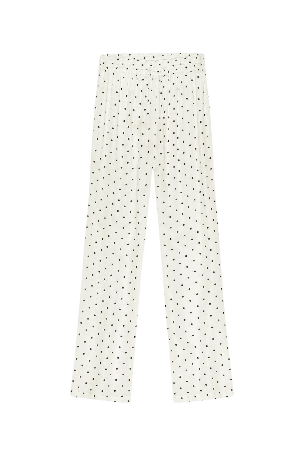 Moshi Moshi Mind  Moon silky natbukser - ecru/black dots